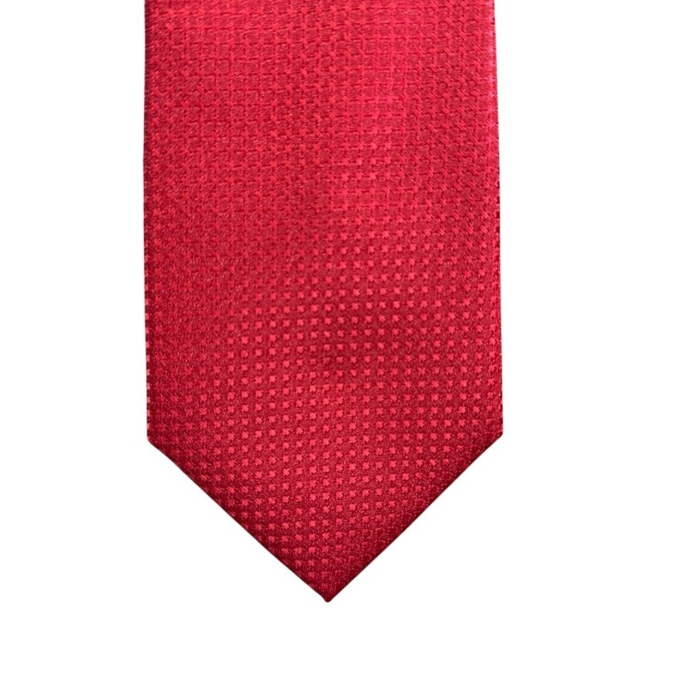 NWT David Taylor Collection Mens Burgundy Red Geometric Textured Necktie New